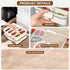 Snackle Box Charcuterie Container - Divided Serving Tray with Lid and Handle, 8 Compartment Portable Snack Box
