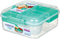 Sistema To Go Collection Bento Box Cube Plastic Lunch and Food Storage Container, 5.3 Cup, Multi-Compartment, Color