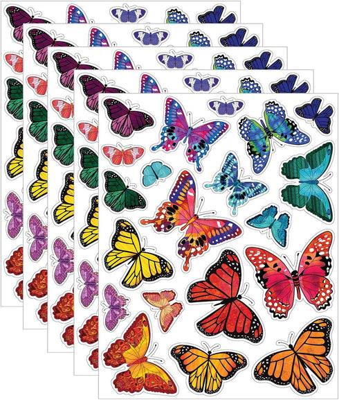 Iconikal 100-Count Static Cling Window Decorations, Butterfly