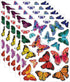 Iconikal 100-Count Static Cling Window Decorations, Butterfly