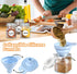 20 Pack 4 oz 4oz SKOCHE Spice Jars Small Glass Jars with Airtight Hinged Lids, Spice Herb Jars with Labels and Silicone