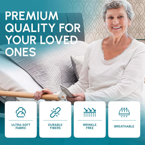 White Classic Fitted Hospital Bed Sheets, Cotton with 200 Thread Count, Size: 36" x 80" x 9"
