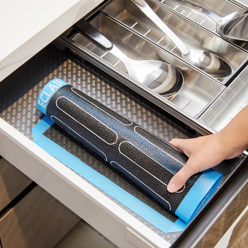 2PCs GUY DREAM Perforated Silicone Baking Mat 11-4/5" x 15-3/4" - Non-Stick Eclair Mat for Half Size Cooking Sheet