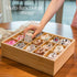GOBAM Bamboo Closet Drawer Divider - Storage Organizer with 15 Compartments for Belts, Ties, Jewelry