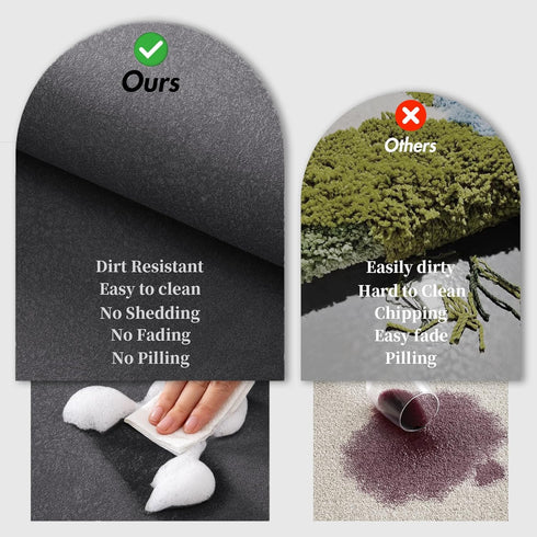 Diatomaceous Earth Bath Mat Rugs, Quick Dry Non Slip Rubber Bottom Bathroom Mat, 17"x32", Dark Grey, Washable