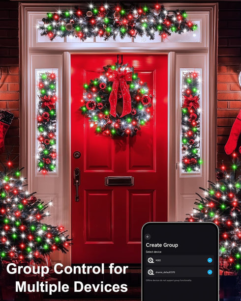 33Ft 100 Smart Fairy Lights LED Twinkle String Lights with Remote & APP Control, Color Changing USB Fairy Lights Music
