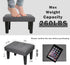 CAROLMADE Ottoman Foot Rest, Linen Small Ottoman Foot Stool with Legs Modern Footstool Ottomans for Living Room