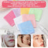 40 Rags(Multicolor,10 10 Inch) Newwiee Pcs Wash Cloth Bulk Cotton Bath Hand Face Washcloths Soft Quick Drying Towel