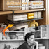 PowerKing 10lbs 7.67'' Expandable Under Cabinet Shelf, Adjustable Length Under Shelf Storage with Thick Clips Capacity