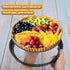 Beasea 10 Inch Tart Pan with Removable Bottom, Non-Stick Quiche Pie Shell, Fluted Edge Carbon Steel
