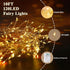 2 Pack 10 120 8 Firecracker Fairy String Lights FT LEDs, Warm White Battery Operated Twinkle Cluster Lights with Romte