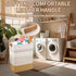 DOFASAYI Laundry Hamper, 85L Large Basket with Leather Handles, Decorative Storage for Blankets, Clothes Hamper
