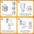 Wall Fragrance Plug in with Night Light, Compatible with Bath & Body Works WallFlower Fragrance, Essential Oil Diffuser