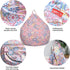 YuppieLife Kids Storage Bean Bag Cover, Toy Organizer with Carrying Handle, Machine Washable, 27" Pink Flowers