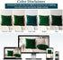 PAVILIA Emerald Green Throw Pillow Covers, 18x18 Set of 2, Decorative Pillow Cases for Bed Sofa Couch, Velvet Square