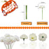 Marigold Flower Heads Bulk, 50Pcs Silk Artificial Flowers for Diwali, Home Decor, Baby Shower, Wedding Decoration