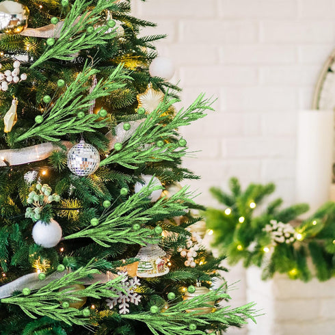 20 18.8'' Giegxin Pcs Christmas Artificial Glitter Berry Stems - Glitter Berry Branches Ornaments Christmas Tree Picks