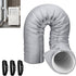 Portable AC Hose Insulation Sleeve, Insulated Hose Cover for 5" & 5.9" Diameter Exhaust Hose, Light Gray