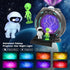 Northern Lights Projector, Galaxy Projector with Plasma Ball, White Noise Machine, Bluetooth Speaker, Timer Alarm