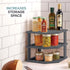 Bambuesi Plate Organizer for Cabinet, Bamboo Kitchen and Bathroom Organization for Space Saving