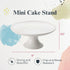Portmeirion Sophie Conran White Mini Cake Stand, 6.5 Inch for Dessert Display