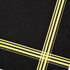 50 Black Gold 3-ply Cocktail Napkins, 5 x 5 Inches, Gold Foil Trim Stripe Bar Napkins for Wedding, Birthday, Graduation