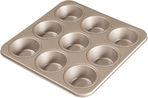 Carbon Steel Nonstick Muffin Pan, 9-Cup Bakeware