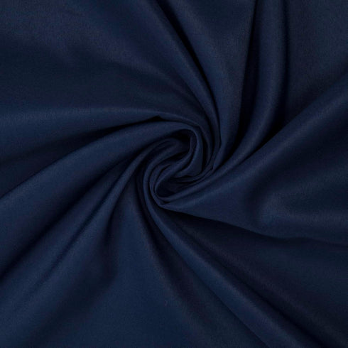 Gee Di Moda 120 Inch Navy Blue Round Tablecloth for 60 to 96 Inch Tables - Heavy Duty Washable Fabric for Buffet,
