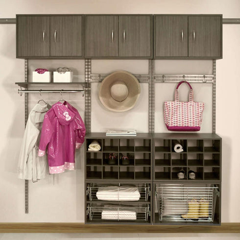 freedomRail 24-inch Rail for Closet System, Nickel