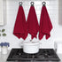 Ritz Premium Towel Hook and Hang, 2-Pack, 18" x 28", Durable Rubber Hook, Highly Absorbent Super Soft Cloths, Paprika