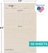 321Done Recipe Paper, Made in USA - 5.5x8.5 Tan, Blank Recipe Paper to Write in Your Own Recipes, Minimalist Half-Letter Size Refill Pages for Recipe Binder, Recipe Box, Recipe Organizer - Pack of 50