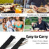 Aosbos Chopstick Carrying Case, Reusable Bag for Metal, Bamboo, Stainless Steel Chopsticks - Black