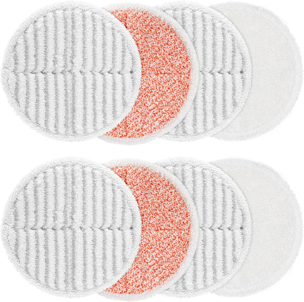 8 Pack Mop Pads Replacement Compatible with Bissell Spinwave 2124, 2039A, 2307,