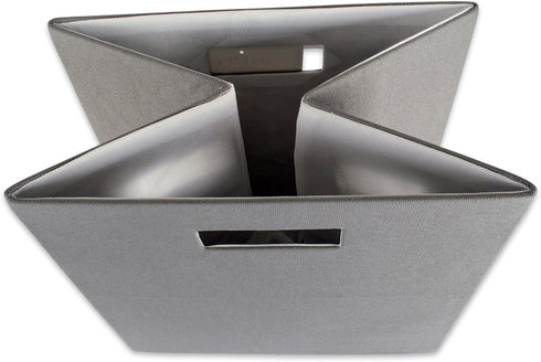 Large Gray Collapsible Storage Cube - DII Poly-Cube Collection