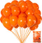 Jonhamwelbor 12 Inch Orange Balloons - 100 Pack Latex Balloons for Halloween Autumn Party Decoration