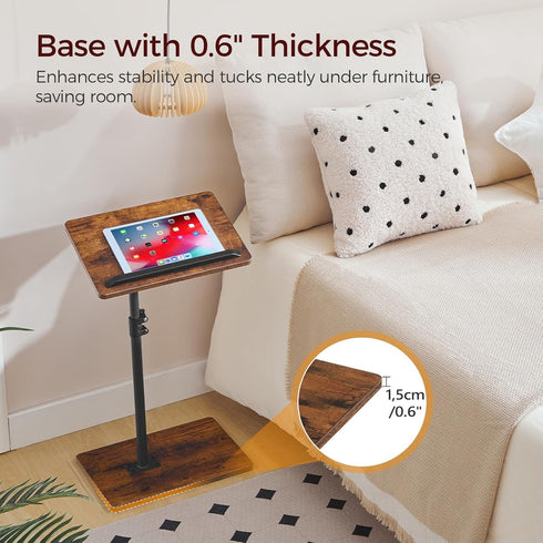 360 ETRB4501 MAHANCRIS TV Tray Table, Height Adjustable TV Trays with Swivel, Space-Saving Side Table for Couch