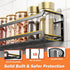 Spice Rack Wall Mounted 4 Pack, Space-Saving Organizer for Spice Jars and Seasonings, Hanging Spice Rack for Kitchen
