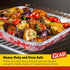 Glad Disposable Aluminum All-Purpose Pans in Red & White Snowflake Pattern, 2ct with Lids, Durable Foil Steam Pans