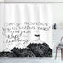 Ambesonne Wording Shower Curtain, Sketchy Mountains Hand Writing Style Letters, Cloth Fabric Bathroom Decor Set with
