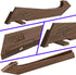 FINDKING Walnut Knife Edge Guard, Wooden Magnetic Knife Sleeve for Counter, Drawer, Knife Bag, Light, Portable Blade Sheath Cover, Suitable for 10.5" Japanese Kitchen Knife (Knife Not Included)