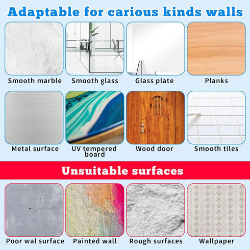 20 Pcs Self Adhesive Wall Hooks, No Drill Hooks for Hanging, Heavy Duty Adhesive for Kitchen Bathroom