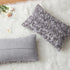 MIULEE 12x20 Inch 3D Romantic Valentines Chiffon Rose Flower Throw Pillow Cover for Wedding Sofa Bedroom Car Decor Grey