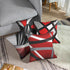 Emvency Set of 4 Throw Pillow Covers, Modern Abstract Red Stripes, 16x16 Inches, Home Decor
