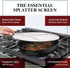 BergKoch 9.5 Inch Stainless Steel Splatter Screen for Frying Pan - Grease Splatter Guard for Cooking