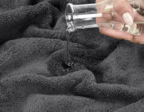 Set 600 6 100% Set Set Oakias Premium Towel GSM Piece Grey - Ring Spun Cotton Highly Absorbent Towels - Super Soft