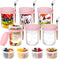 OcePor 6 Pack Overnight Oats Containers with Lids and Spoons, 16 oz Glass
