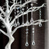 10pcs 5.3" H&D Crystal Raindrop with Octagon Beads Chandelier Prisms Pendants Lamp Curtain DIY Suncatcher Parts (Clear)