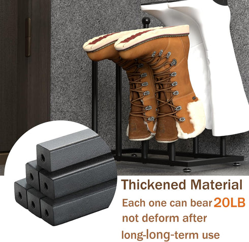Closet SINKHANUN Boot Rack Shoe Organizer - Tall and Rain Boot Holder, Stainless Steel Entryway Floor Organizer