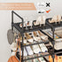 9 53-58 Closet 10 Closet Organizer,12"D 50"W 63"H Tabiger Tier Shoe Rack Organizer for Entryway Pairs, DIY Stackable