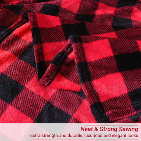 Viviland Checkered Blanket Throw, Soft Fuzzy Cozy Buffalo Plaid Blanket for Couch, 50x60 Inches